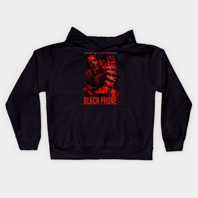 The Black Phone. Never Talk To Strangers. Kids Hoodie by The Dark Vestiary